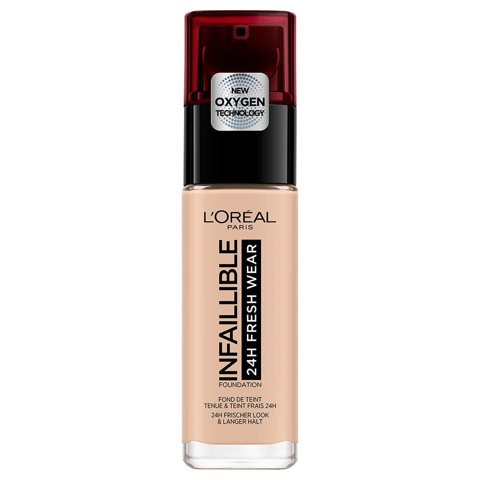 Loreal Paris Infallible 24H Fresh Wear Foundation 25 Ivory Rose (Pump) 30Ml 3 Loreal Paris Infallible 24H Fresh Wear Foundation 25 Ivory Rose (Pump) 30Ml