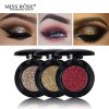 MISS ROSE Eye Shadow Glitter 2 Miss Rose Diamond Glitter Eyeshadow 24 Colors Single Palette Illuminator Makeup Shimmer Metal Eye Shadow Shine MISS ROSE Eye Shadow Glitter