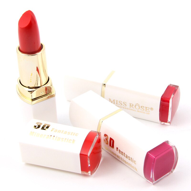 Miss Rose 3D Mineral Lipstick-White 3 Miss Rose 3D Mineral Lipstick-White