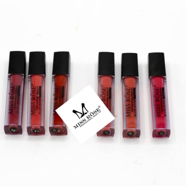 MISS ROSE Set of 6 Liquid Matte Lipsticks