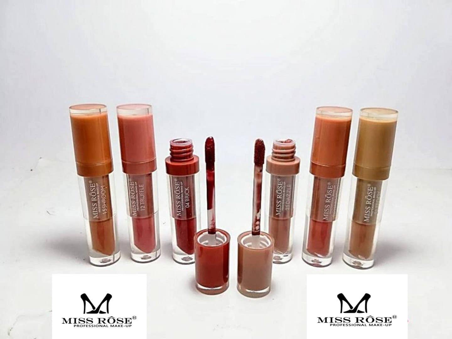 MISS ROSE Set of 6 Waterproof Matte Liquid Lip Gloss (SET OF 6) 3 MISS ROSE Set of 6 Waterproof Matte Liquid Lip Gloss (SET OF 6)