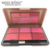 MISS ROSE Blush On Palette 2 Professional Makeup Blusher Long Lasting 6 Color Minerals Powder Retro Face Base Blush Bronzers Contouring Make MISS ROSE Blush On Palette