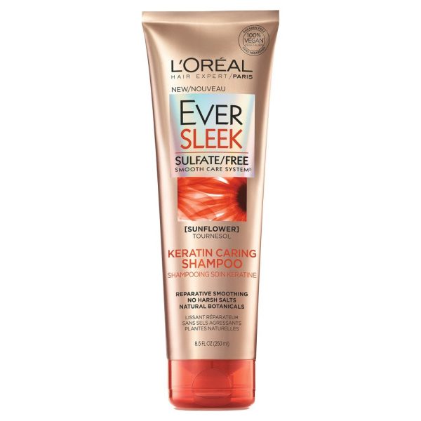 Ever Sleek Keratins Caring Shampoo, Sulfate Free, 250 Ml