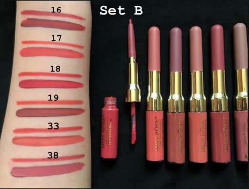 Miss Rose Matte lip Gloss + Liner 2 in 1 4 Miss Rose Matte lip Gloss + Liner 2 in 1 - Image 2
