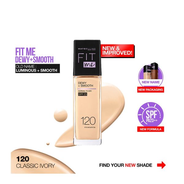 Maybelline Fit Me dew+Smooth Foundation In 12 Shades