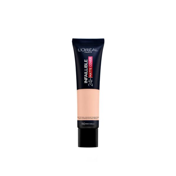 Loreal Paris Infaillible 24H Matte Cover Foundation 110 Vanilla Rose (Tube) 30Ml