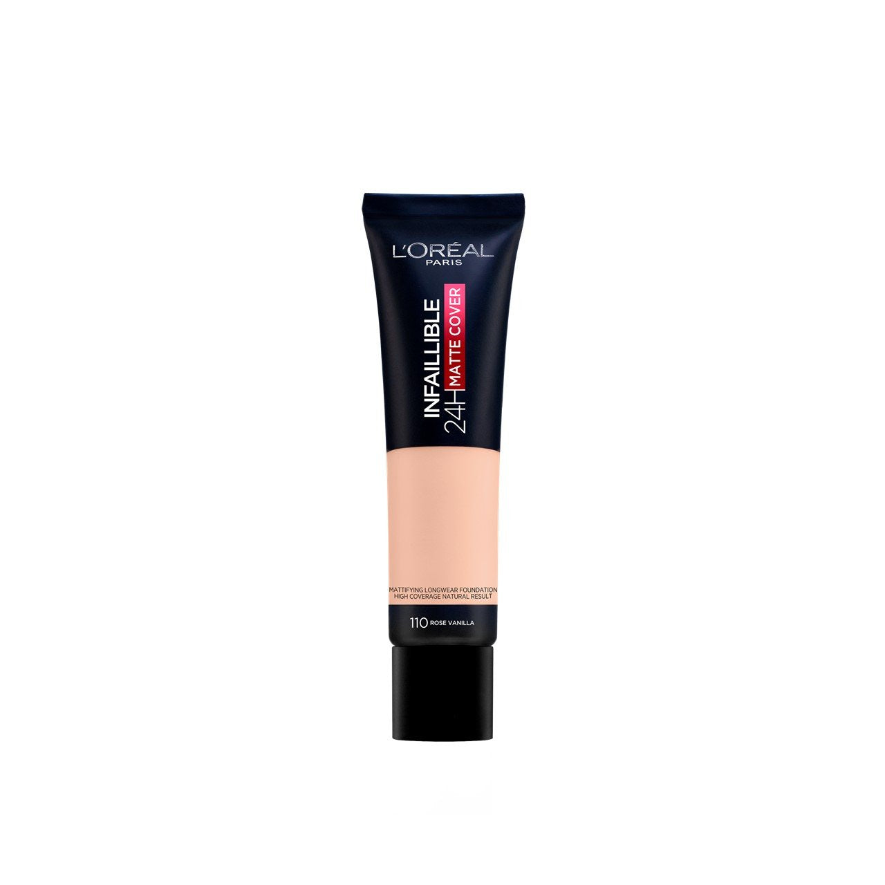Loreal Paris Infaillible 24H Matte Cover Foundation 110 Vanilla Rose (Tube) 30Ml 3 Loreal Paris Infaillible 24H Matte Cover Foundation 110 Vanilla Rose (Tube) 30Ml
