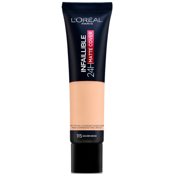 Loreal Paris Infaillible 24H Matte Cover Foundation 115 (Tube) 30Ml