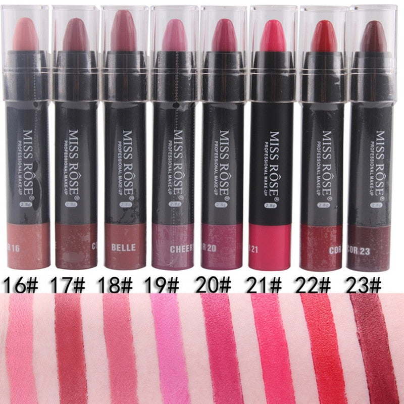 MISS ROSE Matte Lip Batom Crayon 3 MISS ROSE Matte Lip Batom Crayon