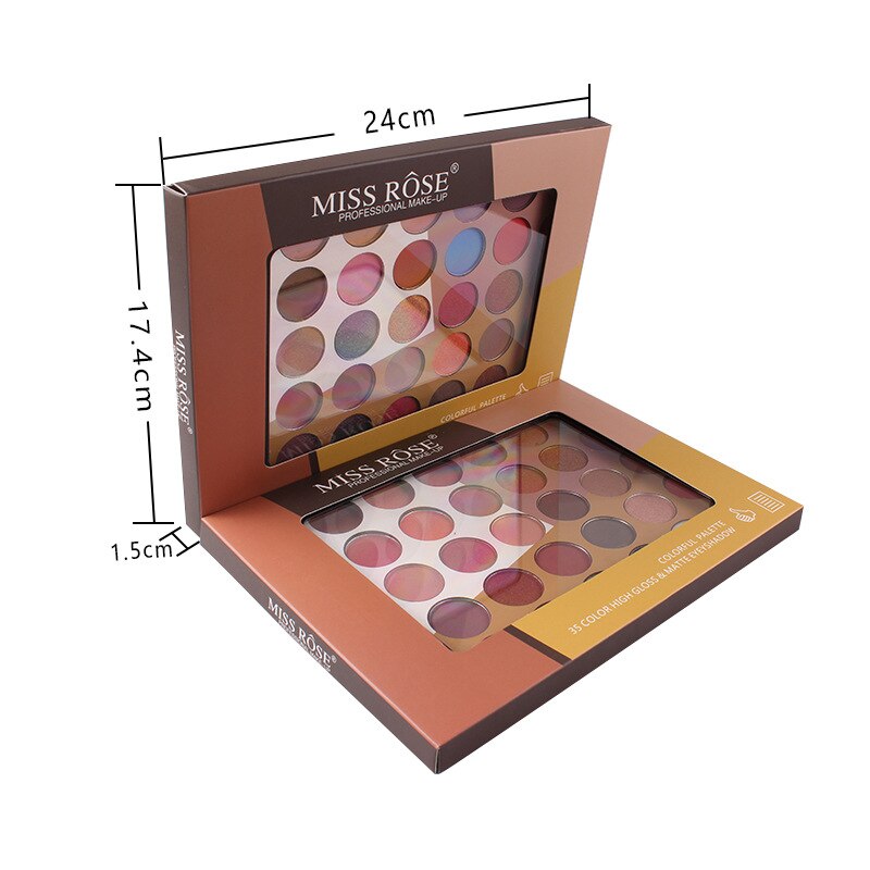 MISS ROSE 35 Color Matte Shimmer Fashion Eyeshadow Palette - M1 5 MISS ROSE 35 Color Matte Shimmer Fashion Eyeshadow Palette - M1 - Image 3