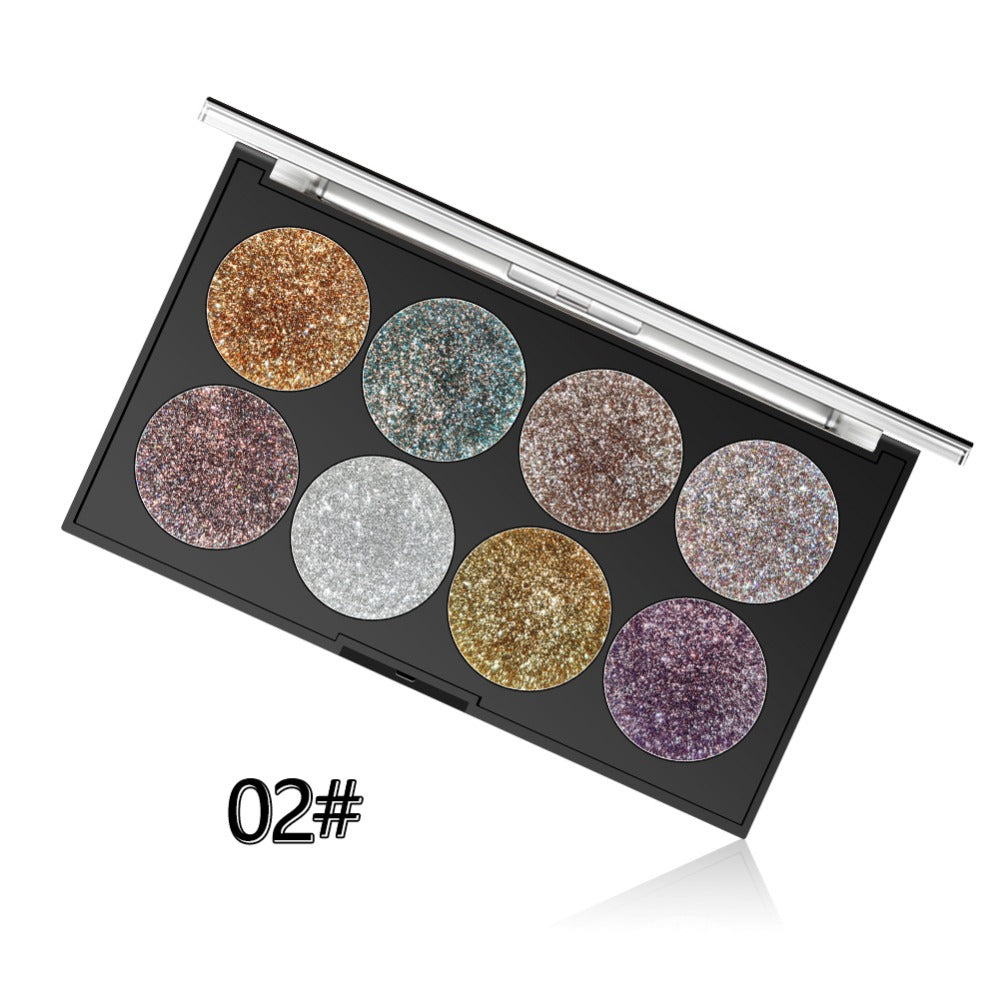 Miss Rose Makeup Palette 8 Color Glitter 4 Miss Rose Makeup Palette 8 Color Glitter - Image 2