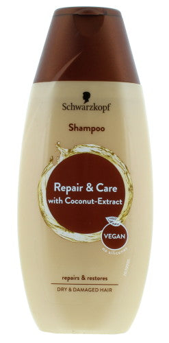 Schwarzkopf Shampoo Repair & Care With Coconut Extract Vegan 250ML 3 Schwarzkopf Shampoo Repair & Care With Coconut Extract Vegan 250ML