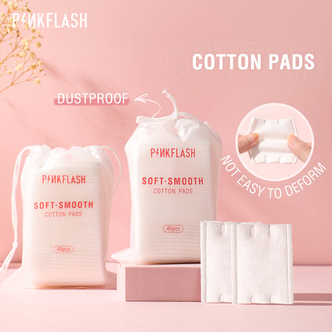 PINKFLASH Makeup Removal Cotton Pads (40 pcs)