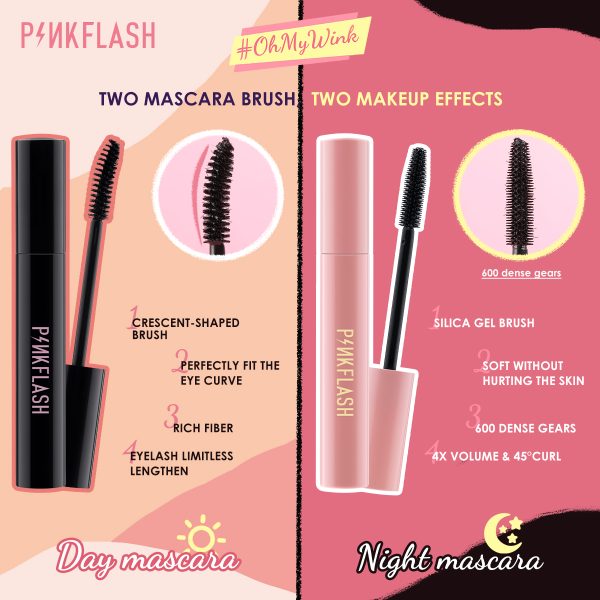 PINKFLASH Waterproof Night & Day Mascara