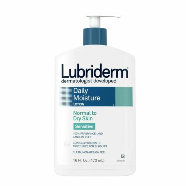 Lubriderm Lotion Daily Moisture Normal To Dry Skin Fragrance Free (Pump) 16Oz/473Ml (Usa)