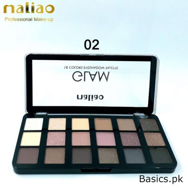 Maliao Glam 18 Colors Eyeshadow Palette