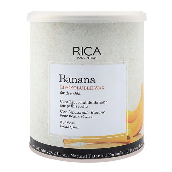 Rica Wax Liposoluble Banana Dry Skin 28.2Oz/800Ml