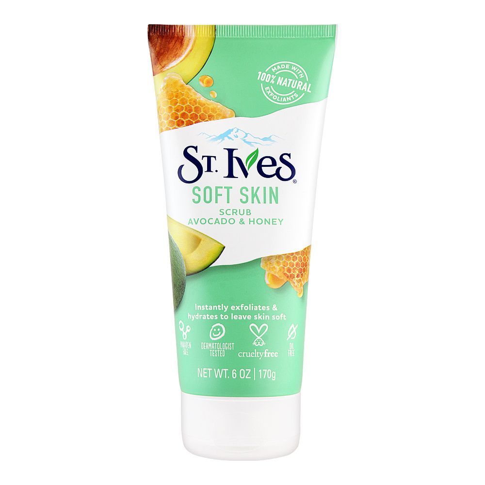 STIVES FACE SCRUB SOFT SKIN AVOCADO & HONEY 6OZ/170G 3 STIVES FACE SCRUB SOFT SKIN AVOCADO & HONEY 6OZ/170G