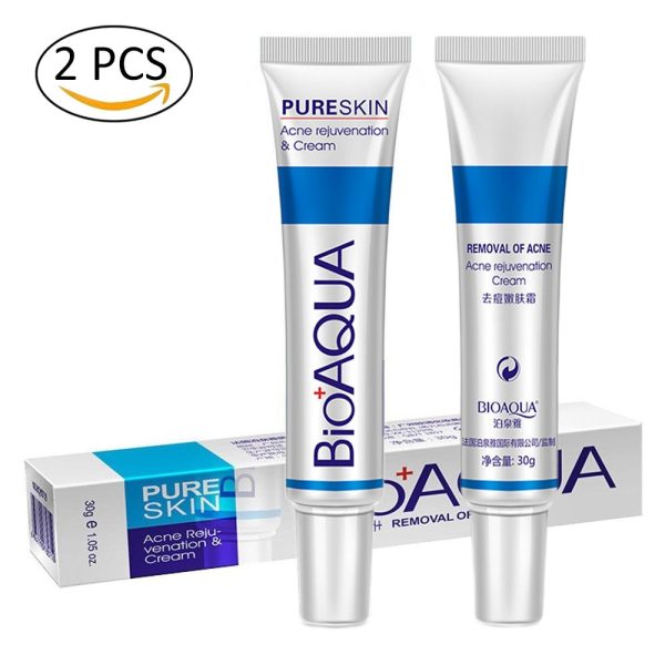 BIOAQUA 2 Pcs Anti Acne Scar Mark Remover Acne Scar Removal Cream