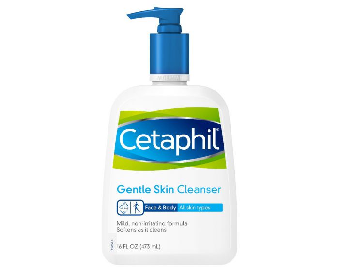 CETAPHIL GENTLE SKIN CLEANSER FACE & BODY ALL SKIN TYPES 16OZ/473ML