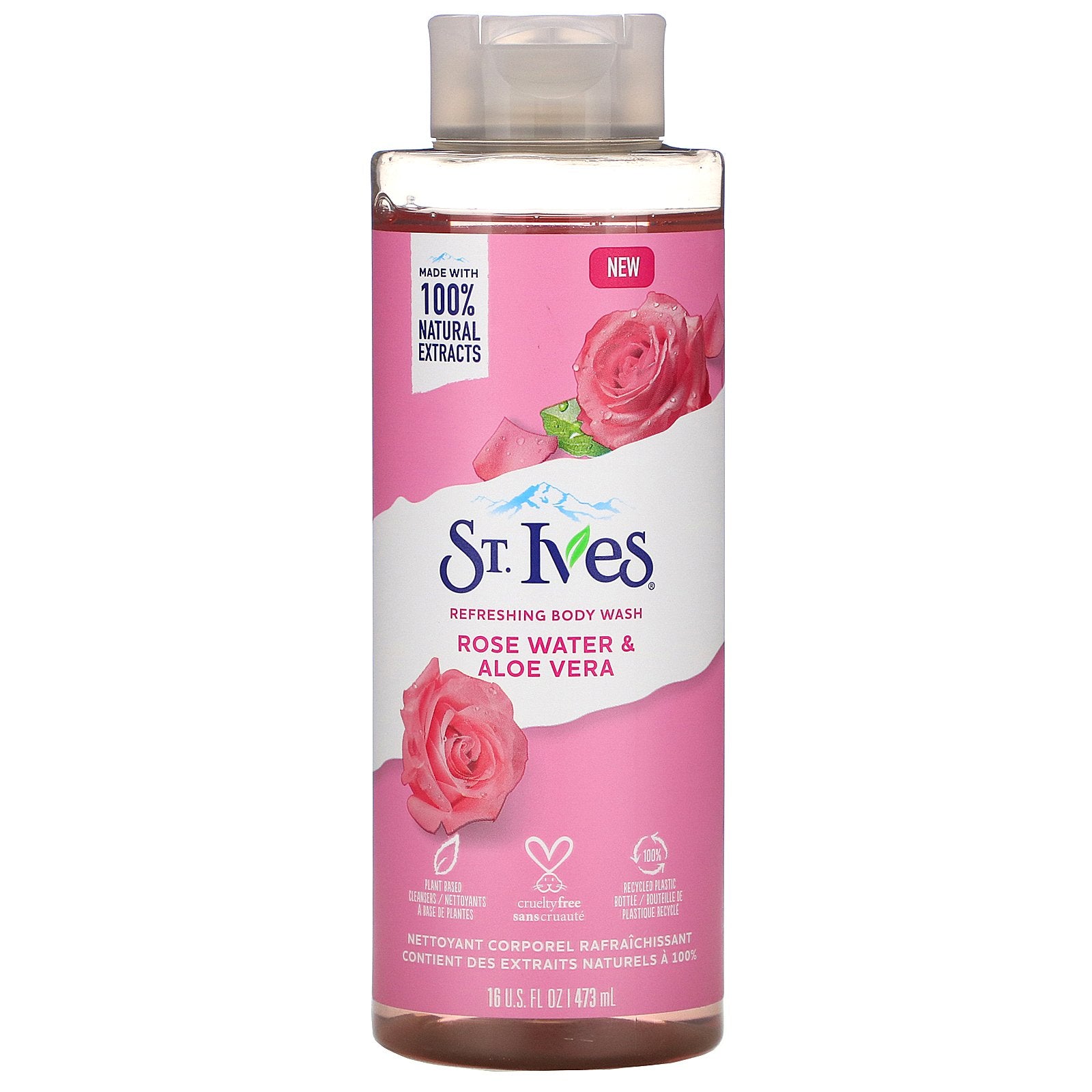 STIVES BODY WASH ROSE WATER & ALOE VERA 16OZ/473ML 3 STIVES BODY WASH ROSE WATER & ALOE VERA 16OZ/473ML