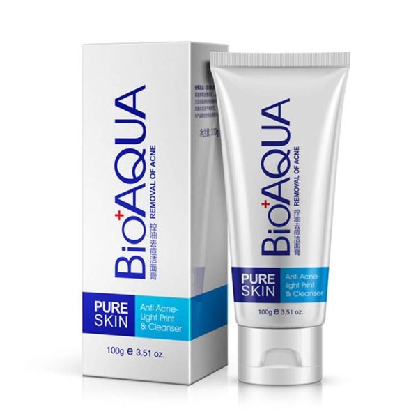 BIOAQUA Pure Skin Anti Acne Light Print Cleanser 100g