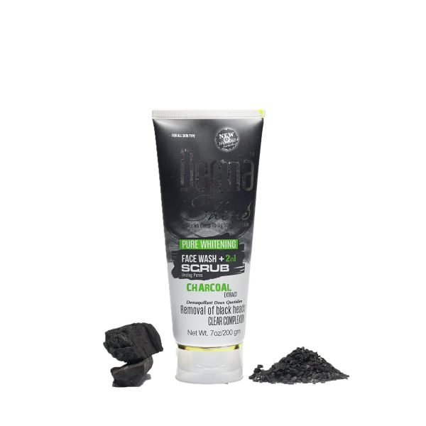 Derma Shine Charcoal Face Wash+ Scrub (2 in 1)