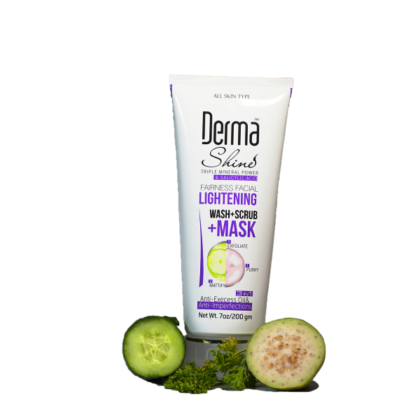 Derma Shine Lightening Wash+ Scrub+ Mask (3 in 1)