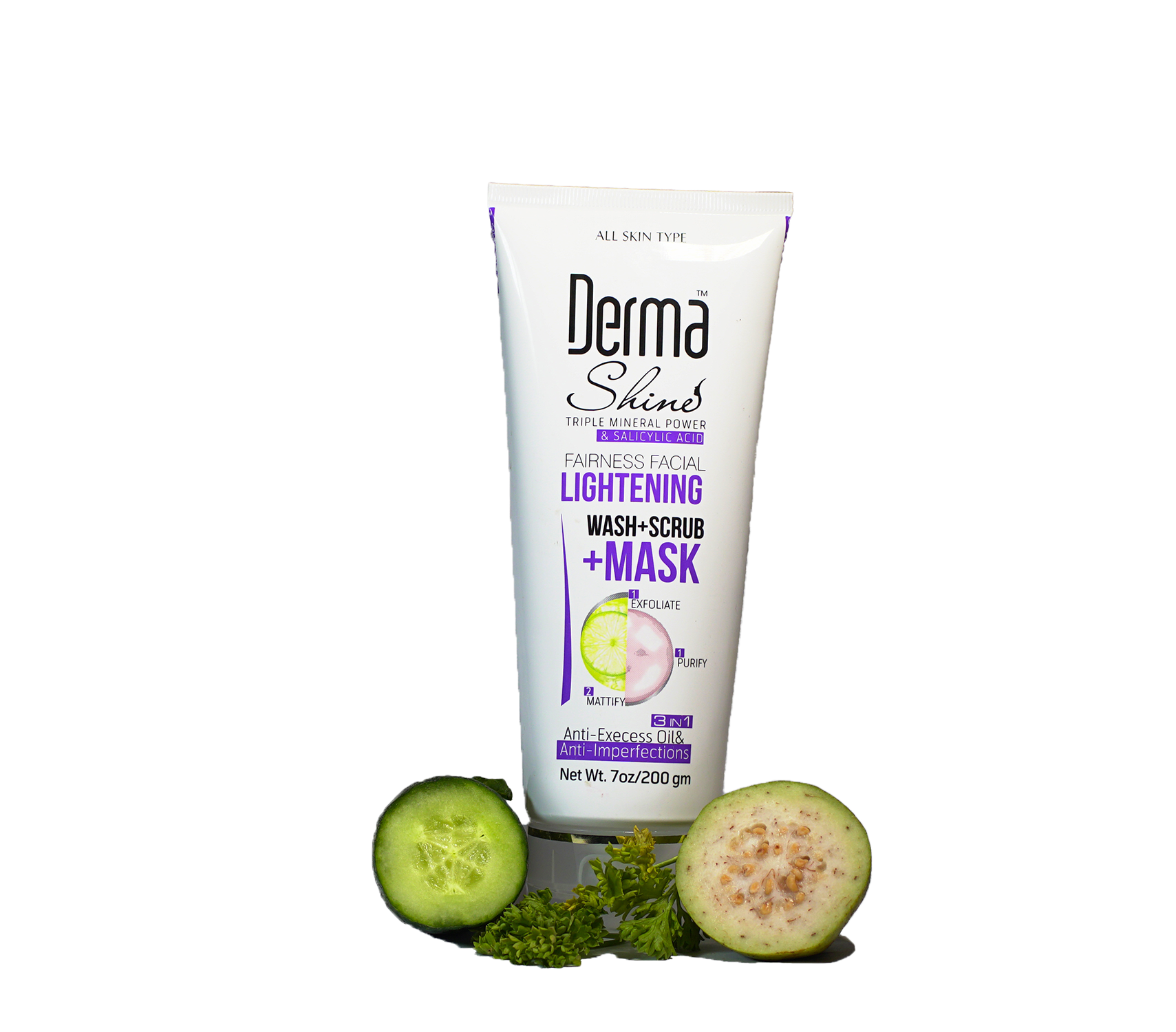 Derma Shine Lightening Wash+ Scrub+ Mask (3 in 1) 1 LighteningWashandScrub Derma Shine Lightening Wash+ Scrub+ Mask (3 in 1)