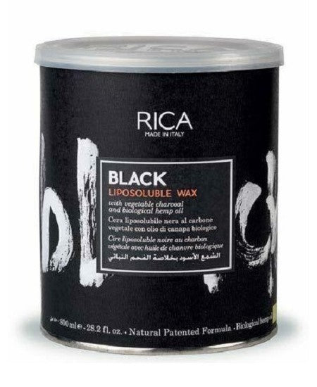 Rica Wax Brazilian Black Charcoal Liposoluble 28.2Oz/800Ml