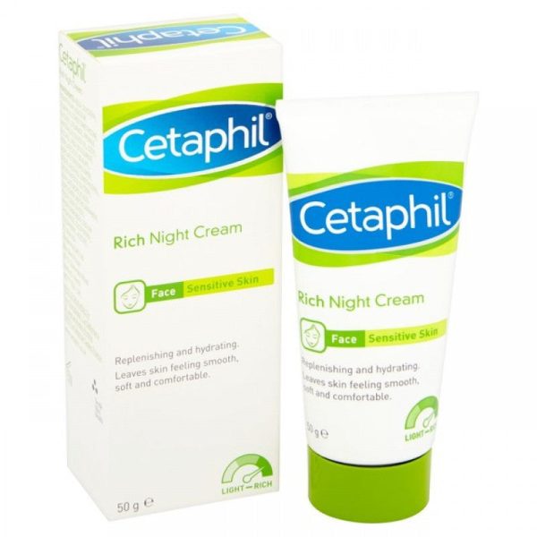 CETAPHIL RICH NIGHT CREAM FACE SENSITIVE SKIN 50G