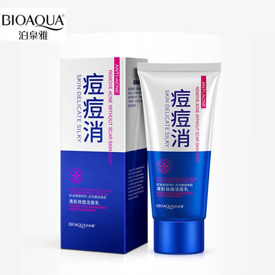 BIOAQUA Anti Acne Refreshing Acne Removing Restores Skin Cells Cleanser 100g