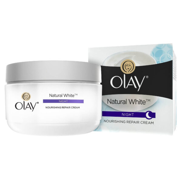 OLAY NATURAL WHITE NIGHT CREAM 50ML