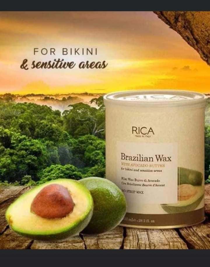 Rica Brazilian Wax Avocado No strip Wax 800ml 4 Rica Brazilian Wax Avocado No strip Wax 800ml - Image 2
