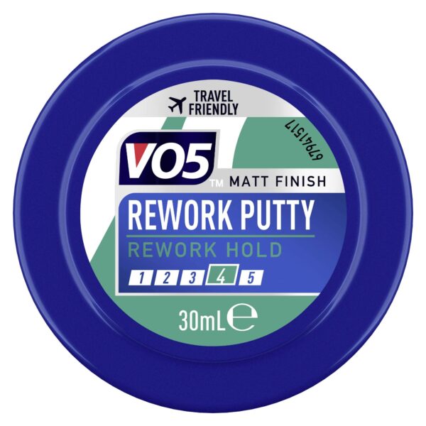 Vo5 Extreme Style Matt Rework Putty, Matt Finish Reworkable Hold 30ML