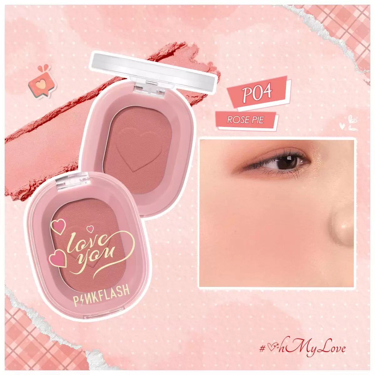 PINKFLASH Chic In Cheek Blush 9 Shades 6 PINKFLASH Chic In Cheek Blush 9 Shades - Image 4