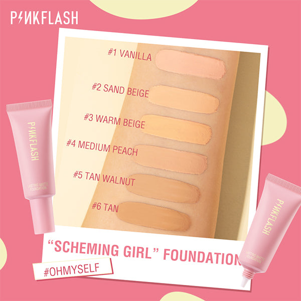 PINKFLASH Matte Foundation 6 Shades 2 pinkflash matte foundation 6 shades 01 vanilla PINKFLASH Matte Foundation 6 Shades