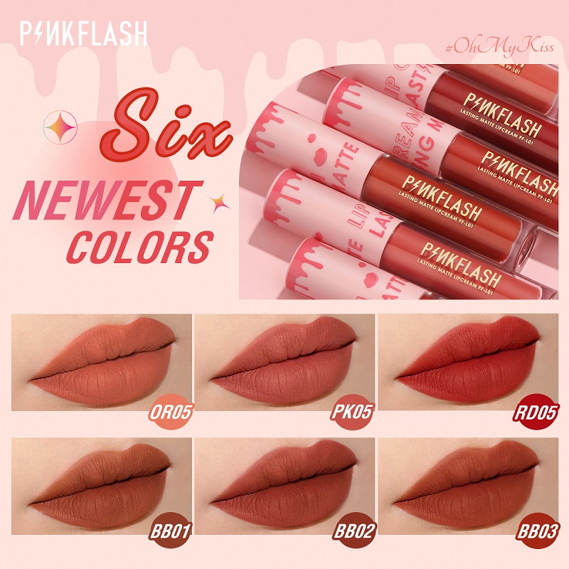 PINKFLASH Melting Matte Waterproof Lipcream 18 shades 4 PINKFLASH Melting Matte Waterproof Lipcream 18 shades - Image 2