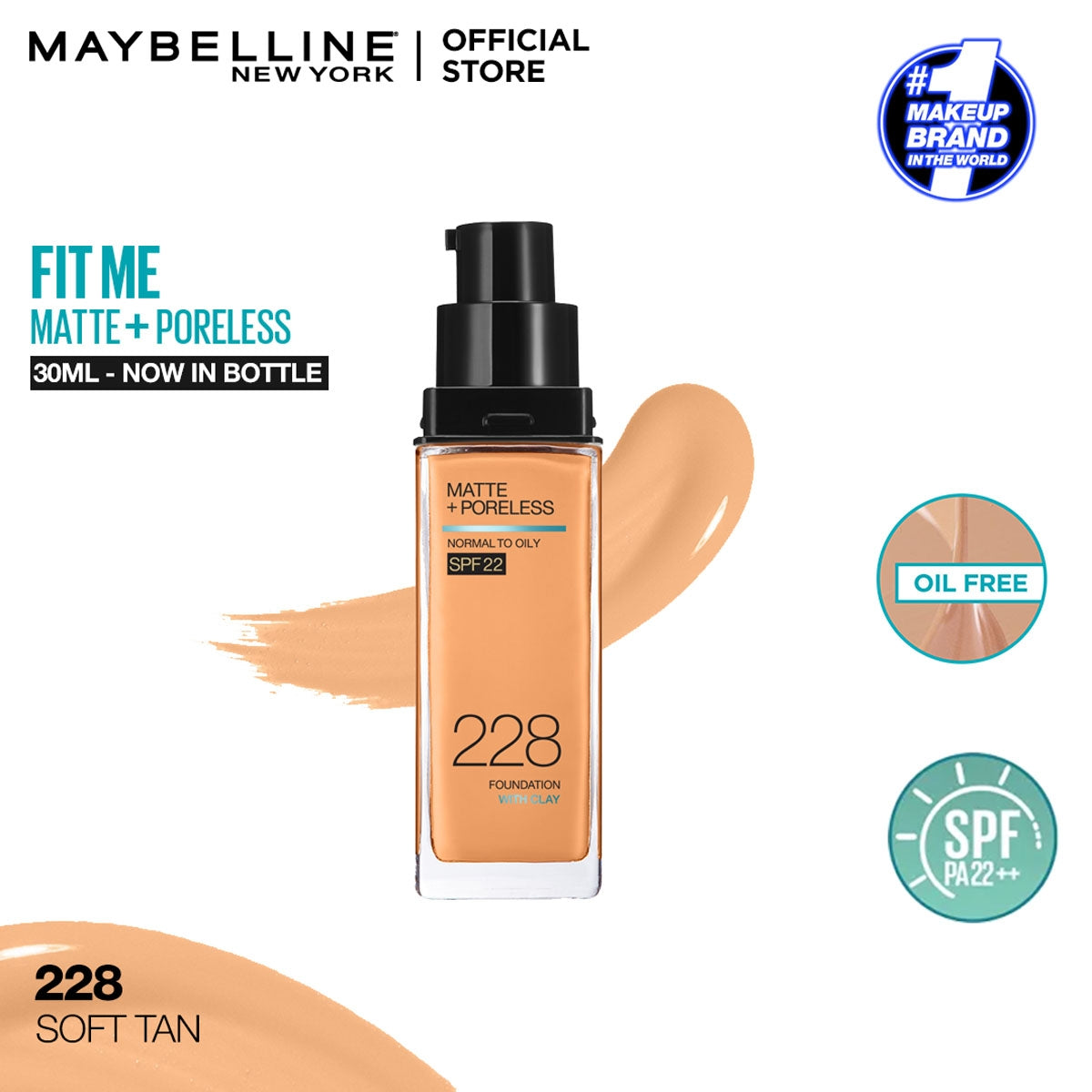 Maybelline Fit Me Matte Foundation (Pump) 30Ml In 9 Shades 9 Maybelline Fit Me Matte Foundation (Pump) 30Ml In 9 Shades - Image 7