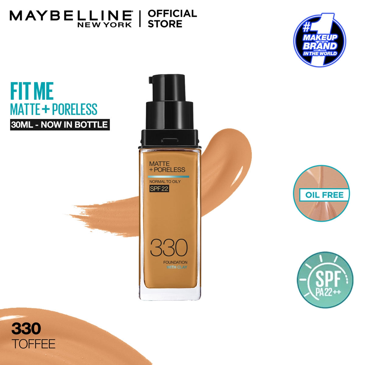 Maybelline Fit Me Matte Foundation (Pump) 30Ml In 9 Shades 6 Maybelline Fit Me Matte Foundation (Pump) 30Ml In 9 Shades - Image 4